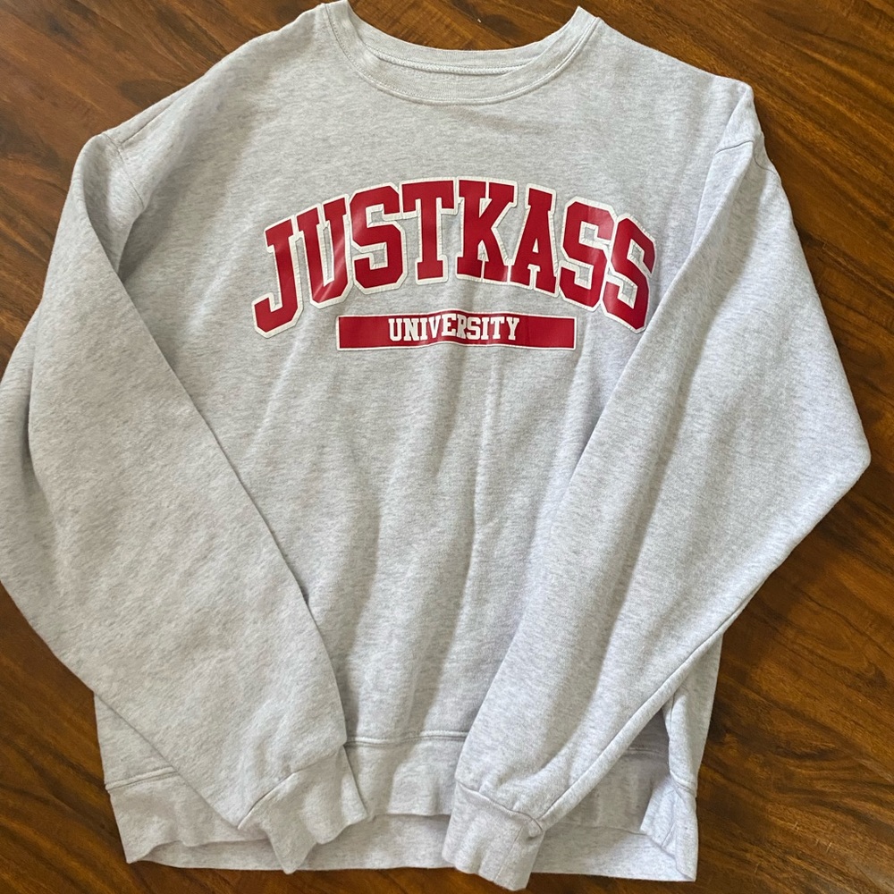 justkaass university sweatshirt